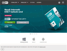 Tablet Screenshot of eset.ee