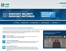 Tablet Screenshot of endpoint.eset.com.br